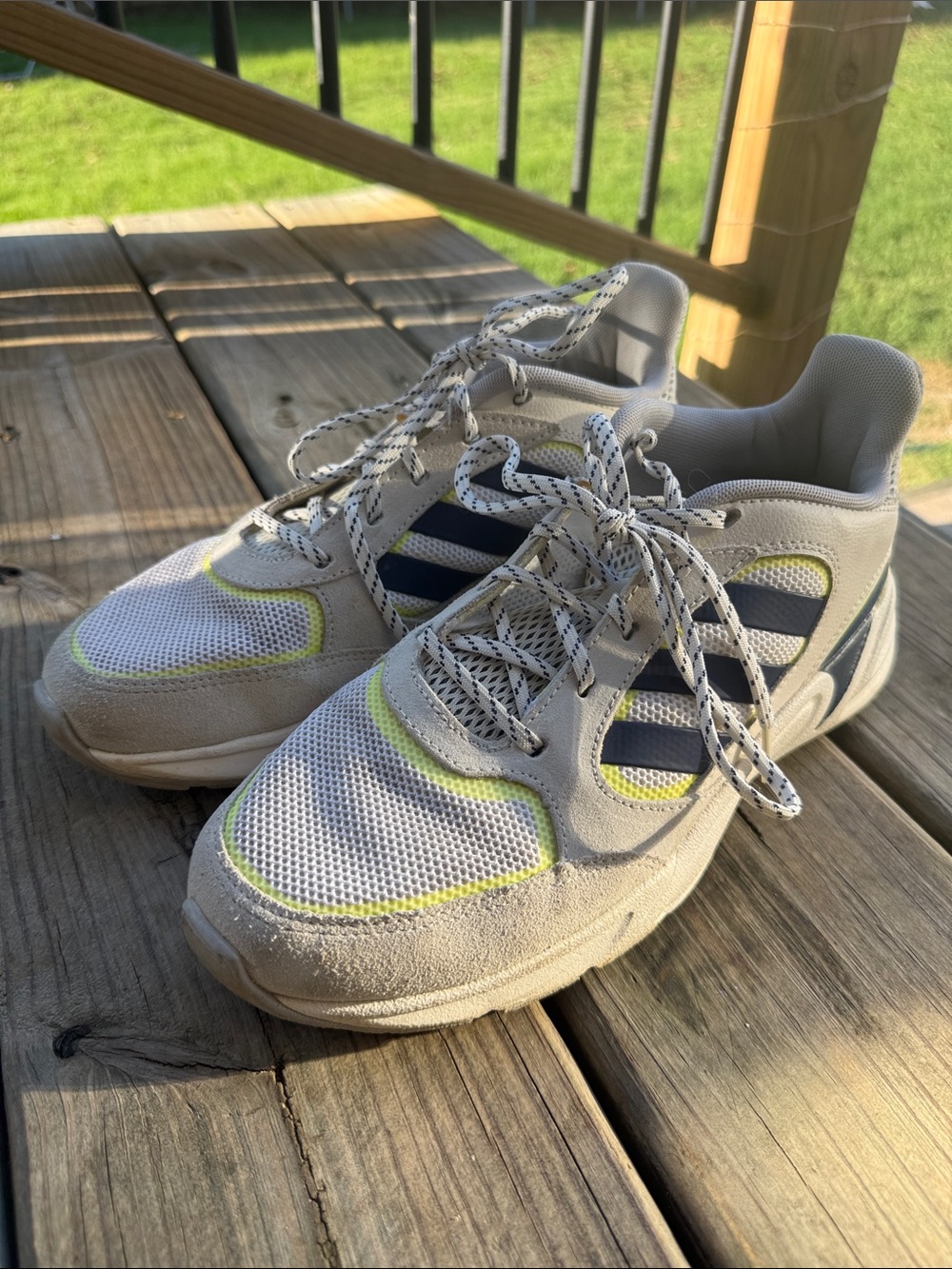 Adidas 90s Valasion Gray Navy Men’s Size 7 Sneakers Shoes ART EE9895
